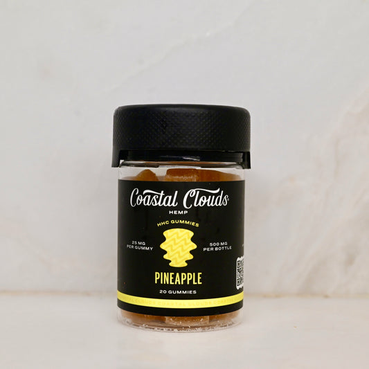Coastal Clouds Gummies - Pineapple (500 mg pb/25 mg pg)