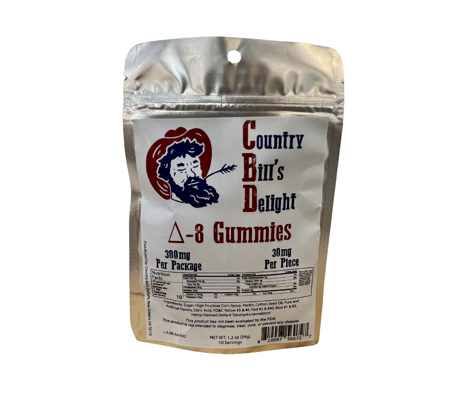 Country Bill's Delight D8 Gummies 300mg