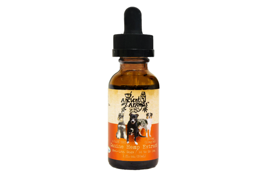 Canine Hemp Extract Medium-Large Dogs 1oz Bottle